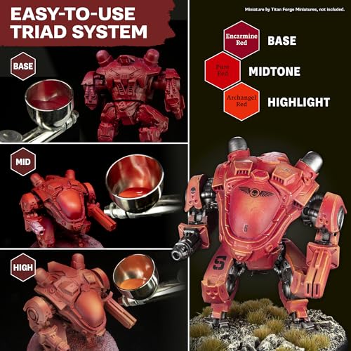 The Army Painter, Airbrush Primary Bundle Yellow, 2 Triads x 6 x 18 ml - color: Yellow