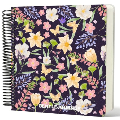 Hardcover Sketchbook,7.2"x8.3" Spiral Bound Drawing Pad,Violet Haze Garden | 150gsm(92lb)Acid-Free Thick Paper,Blank Art Journal for Adults,Artists&Beginners,Ideal for Sketching,Doodling and Mixed Media - color: violet haze garden