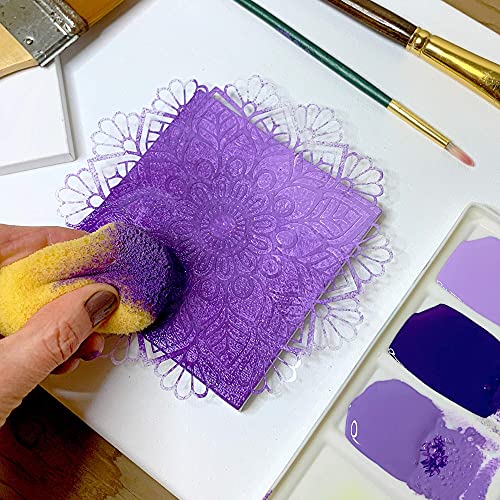 Easy Cut Stencil Sheet Set of 24-12x12 Mylar for Cricut Vinyl Cutting | Acetate Craft Material Sheets, 12 X 12 Inch - Easy to Cut Stencils for Your Vinyl Cutting Projects