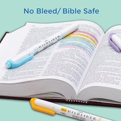 Zebra Pen MILDLINER No Bleed Highlighter, Friendly Colors, Dual Tip, 5-Pack - color: Friendly A