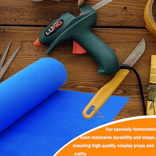 EVA Foam Roll | High Density 85kg/m3 | 2mm Thick | 48"x14" | Ideal for Cosplay, Crafts, DIY Projects (Blue 1pcs) - color: Blue 1pcs