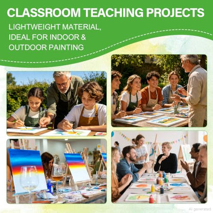 ESRICH 120-Pack 8x10 Primed Canvas Boards Value Pack | 100% Cotton, Acid-free, Works with Acrylic, Oil, Watercolor, Ideal for Beginners, Kids, Adults & Professional Artists.