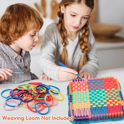 IQKidz 224 PCS Loom Loops Refill for Potholder Weaving Loom Kit Toys, Elastic DIY Arts and Crafts Loops Supplies for Kids Beginners, Perfect Birthday Gifts for 5 6 7 8-12 13 Year Old Girls - size: Loom Loop Refills