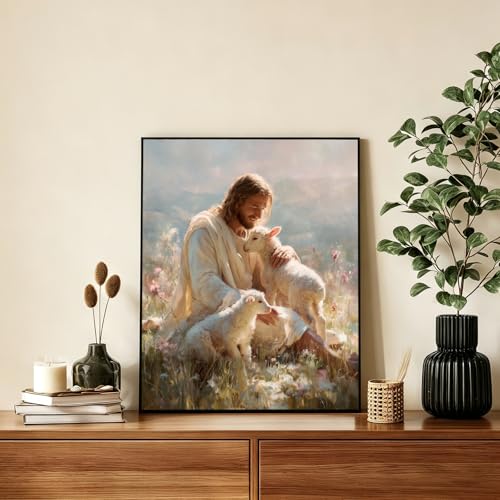 AUKELHJ Paint by Numbers Kit for Adults Beginner, Jesus, 16X20 Inch - color: 11-Jesus
