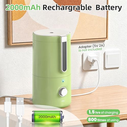 deli Electric Pencil Sharpener, Fully Automatic Pencil Sharpener | for 6.9-8mm Pencils, 5 Sharpness Modes, Rechargeable Hands-Free Sharpener for Classroom Home Office,Green - color: Green