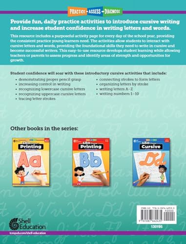 180 Days™: Cursive: Beginning: Practice, Assess, Diagnose (180 Days of Practice)