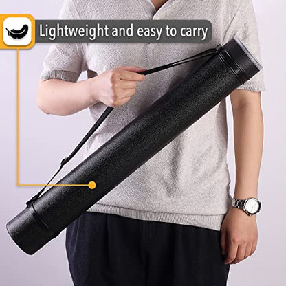 Mr. Pen- Poster Storage Tube with Strap, 25"-40" Extendable