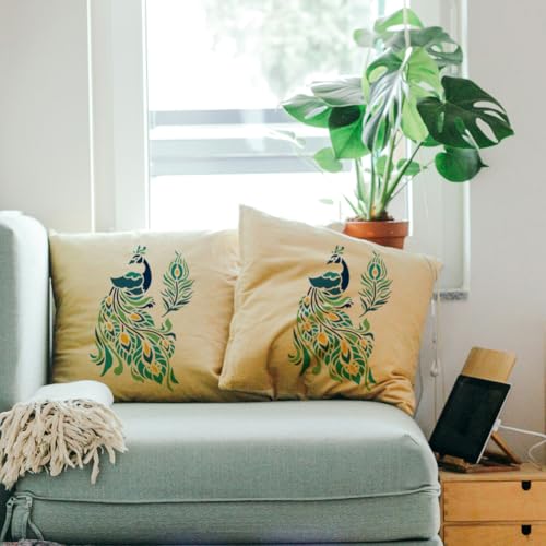 Peacock Animal DIY Painting Stencils for Wall Home Decor - style: Peacock