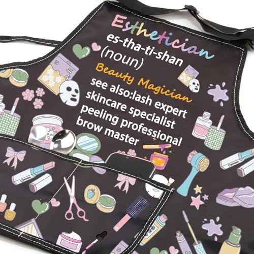 JXGZSO Esthetician Apron - Estheticians & Cosmetologist Apron Gifts for Makeup Artists & Beauticians - color: Esthetician Beauty Apron