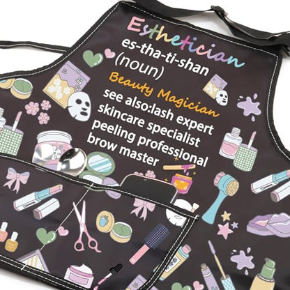 JXGZSO Esthetician Apron - Estheticians & Cosmetologist Apron Gifts for Makeup Artists & Beauticians - color: Esthetician Beauty Apron