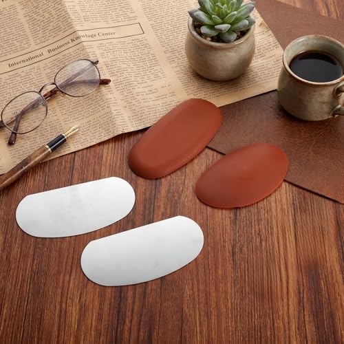 Pottery Ribs, Rubber Pottery Clay Ribs and Ceramics Rib Pottery-Tools Metal Clay Scraper Scraper Sculpture Cutter Crafts Tool Ceramics Tool Kit for Texturing Artists Modeling Potter (4 Pcs)