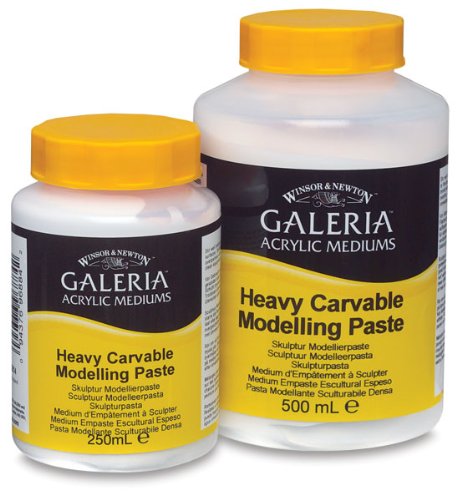 Winsor & Newton Galeria Acrylic Heavy Carvable Modelling Paste, 16.9-oz Jar - color: Heavy Carvable Modelling Paste, style: 16.9-oz