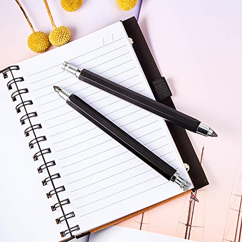 Outus 3 Pcs 5.6 mm Lead Holder Mechanical Pencils Sketch up Automatic Clutch Graphite Pencil with Built-in Sharpener Lead Pencil For Construction, Draft Drawing, Crafting, Art Sketching(Black) - color: Black