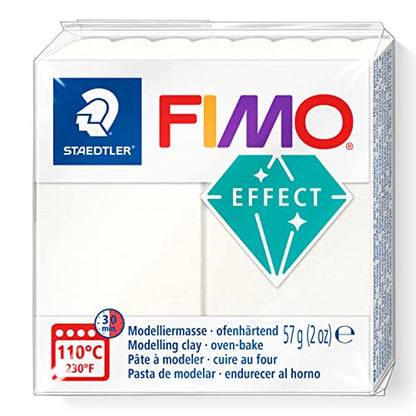 STAEDTLER 8010-08 FIMO Effect Oven-Hardening Polymer Modelling Clay - Metallic Mother-of-Pearl (57g) - color: Metallic Mother-Of-Pearl, size: 57 g (Pack of 1)