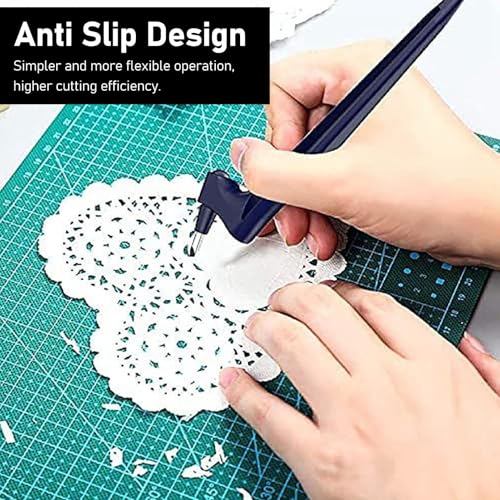 2Pcs Craft Cutting Tools, Stainless Steel Craft Rotating Cutting Tool, 6.69in 360 Degree Rotating Cutter Tools, Detachable Rotating Paper Knife Set for DIY Handwork