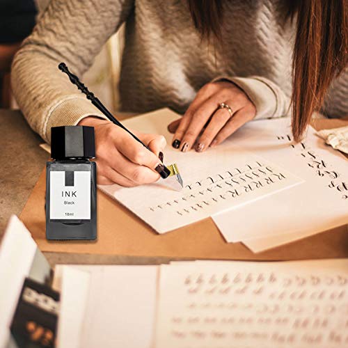 Calligraphy Set for Beginners, Dip Pen Set with 19 Nibs, Oblique Pen Holder, Wooden Pen Set