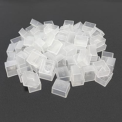 150PCS Transparent Watercolor Half Pans, Empty Paint Pans | Clear Plastic Half Pans for Watercolor, Gouache, Oils, DIY Palettes, Paint Refills, Paint Mixing Storage, Custom Palettes - style: 150Pcs Transparent Half Pans