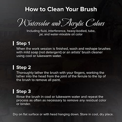 Silver Brush Limited Black Velvet Essential Brush Strokes Set, 3pc - color: Essential Brush Strokes Set, size: 3 Pc