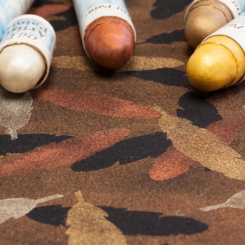 Jack Richeson & Co Shiva Artist Grade Oilstiks Set – 6 Neutral Landscape Colors (Antique White, Wedgewood Blue, Pewter Gray, Yellow Ochre, Celadon Green, Barn Red) – Professional Oil Paint Sticks for Canvas, Fabric, Wood & Mixed Media