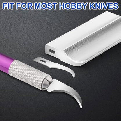DIYSELF 150 PCS #28 Hobby Knife Blades, SK5 Exacto Knife Replacement Blades | Hook-Style Craft Knife Blades for Pull Cuts, Curved Art Knife Blades for Vinyl, Leather, Foam, Paper and DIY Detail Work - size: #28