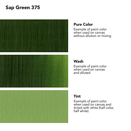 Daler Rowney Georgian Oil Paint Sap Green 225ml Tube - Art Paints for Canvas Paper and More - Oil Painting Supplies for Artists and Students - Artist Oil Paint for Any Skill Set
