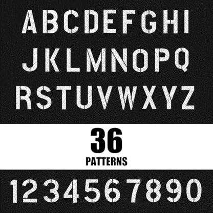36Pcs Letter and Number Stencils, 3 Inch Reusable Stencils for Painting DIY Craft for Rock, Canvas, Drawing, Art Scrapbook Home Decor. - size: A-3 Inch