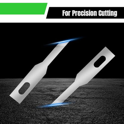 120 Pcs Exacto Knife Blades, #A16 High Carbon Steel Hobby Knife Blade Refills Hobby Knife Replacement Blades for Craft, Scrapbooking, Stencil - size: #A16