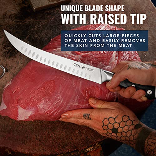 Cutluxe Butcher Knife, 10" Cimeter Breaking Knife for BBQ & Brisket - size: Cimeter 10"