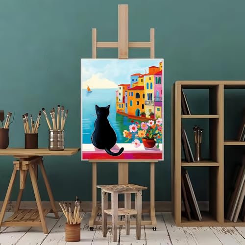 Natuyalo Paint by Numbers Kit for Adults Beginner Color 04 Frameless DIY Acrylic Painting for Home Wall Decor 16x20 inch - color: Color-04
