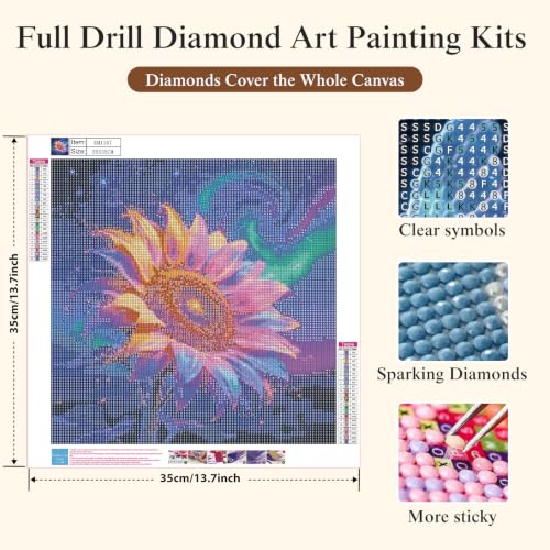 Flower Diamond Painting Kits for Adults Beginners,Dreamy Diamond Art Kits - color: KM1167-1