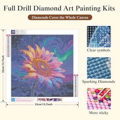 Flower Diamond Painting Kits for Adults Beginners,Dreamy Diamond Art Kits - color: KM1167-1
