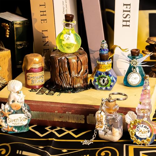 Fairy Potion Resin Shaker Silicone Mold Set with Manual - color: 7 bottles