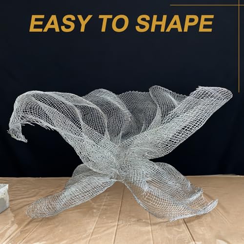 PATIKIL 2Pcs Sculpting Wire Mesh, 12" x 3ft Aluminum Wire Mesh Roll for Sculpting Modeling Arts Crafts Clay DIY Projects Model Train Scenery Jewelry Masks Home Decor Art, Silver - size: 12" x 3ft