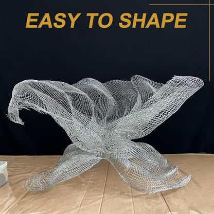 PATIKIL 2Pcs Sculpting Wire Mesh, 12" x 3ft Aluminum Wire Mesh Roll for Sculpting Modeling Arts Crafts Clay DIY Projects Model Train Scenery Jewelry Masks Home Decor Art, Silver - size: 12" x 3ft