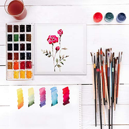 12 Pieces Assorted Size Mini Art Canvas Stretched for Craft Painting Drawing (4 Inches/ 6 Inches/ 8 Inches/ 10 Inches) - size: 4 Inches, 6 Inches, 8 Inches, 10 Inches