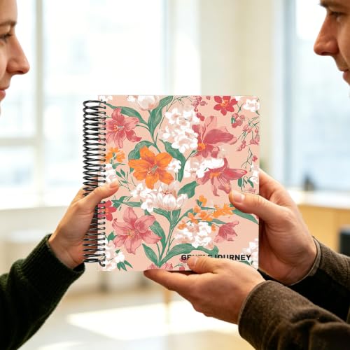 Hardcover Sketchbook,7.2"x8.3"Spiral Bound Drawing Pad,Lily Bouquet | 150gsm(92lb)Acid-Free Thick Paper,Blank Art Journal for Adults,Artists&Beginners,Ideal for Sketching,Doodling and Mixed Media - color: lily bouquet