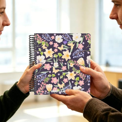 Hardcover Sketchbook,7.2"x8.3" Spiral Bound Drawing Pad,Violet Haze Garden | 150gsm(92lb)Acid-Free Thick Paper,Blank Art Journal for Adults,Artists&Beginners,Ideal for Sketching,Doodling and Mixed Media - color: violet haze garden