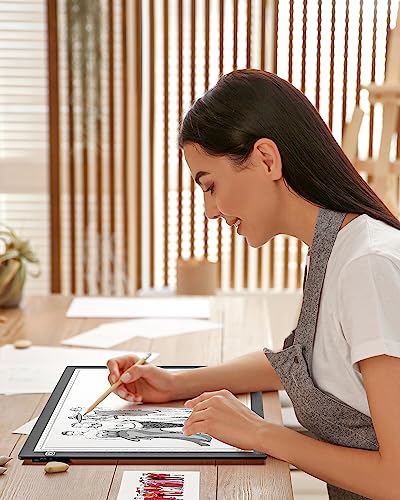 A3 Light Board for Diamond Painting, Rechargeable Battery Light Pad, Magnetic Tracing Light Box, Ultra-Thin Copy Board with 3 Colors& 6 Levels Adjustable Brightness for Drawing, Sketching, Animation - style: A3-rechargeable