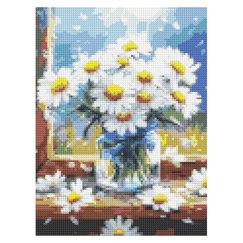 DOTZSO Diamond Art Kits for Adults Flowers Diamond Painting Kit 12x16in | 5D Flower Diamond Art Painting Kit for Adult, DIY Full Round Drill Tarot Gem Art Diamond Dot Kit for Home Wall Decor Gift - color: AI Flowers