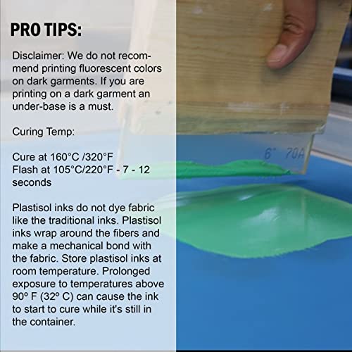Rapid Cure® Plastisol Tropical Ink Set, 6 Color Screen Printing Ink Kit 8oz | Plastisol Cures At Low Temperature For Fast Turnaround - Soft, Vibrant Finish, Non-Phthalate, CPSIA Safe, USA Made - color: Rapid Cure Tropical Plastisol Ink