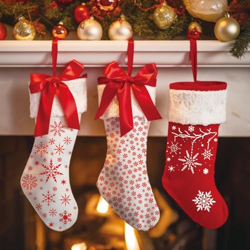16 Pieces Christmas Snowflake Stencil Reusable Large Winter Stencils Plastic Holiday Crafts Stencils for Window Glass Wall Doormat Wood Decoration (16 Snowflakes) - style: 16 Snowflakes