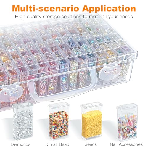 64 Grid Diamond Painting Storage Containers, Diamond Art Organizer