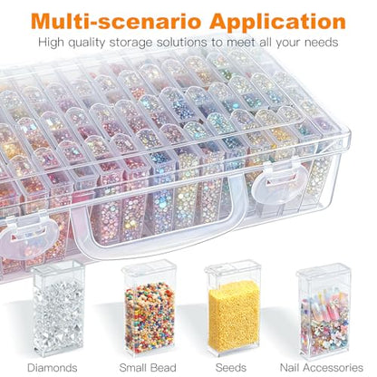 64 Grid Diamond Painting Storage Containers, Diamond Art Organizer