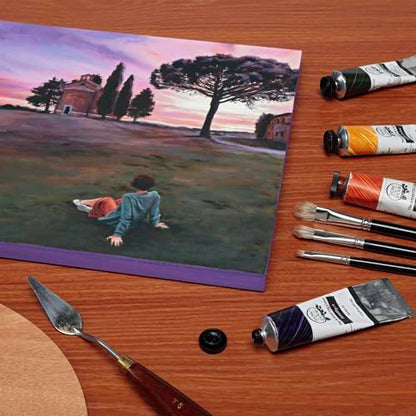 Creative Mark Mimik Recycled PET Cradled Canvas Panel 3/4" Depth - 6x6 Pack of 12 - Medium-Textured Painting Board for Eco-Conscious Artists, 14.11 oz Triple-Acrylic-Primed Weight Mounted Canvas - size: 6x6" Pack of 12