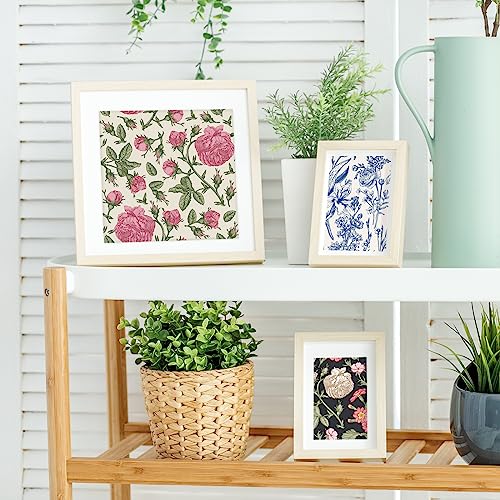 Scrapbook Paper, 24 Sheets 6"×6" 160gsm Single-Sided Patterned Cardstock - color: 24 sheets-flowers