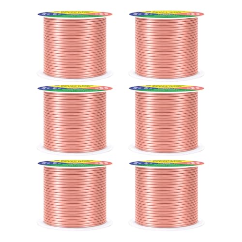 Mandala Crafts 14 Gauge Rose Gold Tone Combo Anodized Aluminum Craft Wire - color: Rose Gold Tone Combo, size: 14 Gauge 55X6 Feet