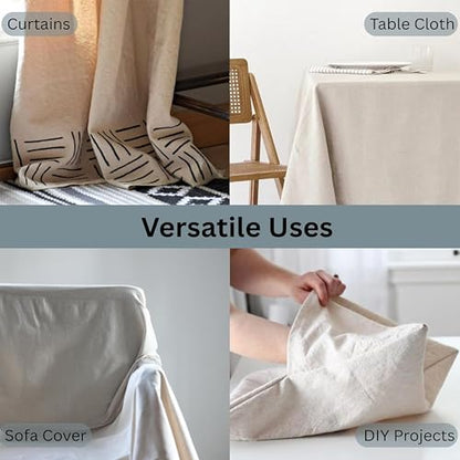 9x12ft Recycled Cotton All Purpose Canvas Tarp Cover Painter Drop Cloth-4Pk | Top Cotton Reusable Paint Drop Cloth,Canvas Tarp Cover for Painter, Furniture, Floor Protection, Painters Dropcloth - size: Pack of 4 - 9*12 Ft