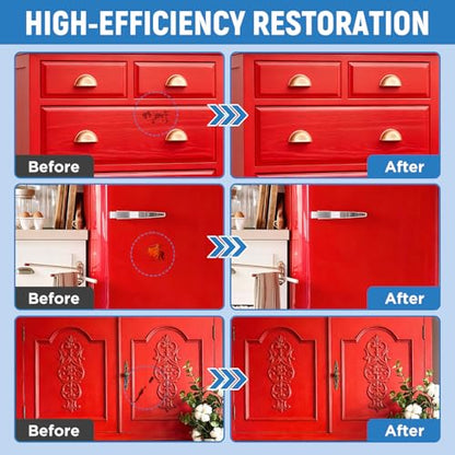 Red Touch Up Paint High-Gloss Apple Red Multi Surface Acrylic Touch Up Paint Pen Scratch Repair for Metal,Wall,Cabinets,Appliances,Wood,Door,Furniture,Enamel 1.5 Fl Oz - color: Red - 1.5 oz