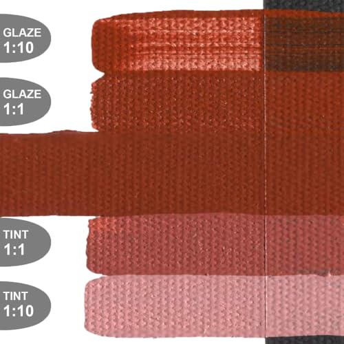GOLDEN OPEN Slow-Drying Acrylics, Red Oxide, 2 fl. oz. Tube - color: Red Oxide, size: 2 Fl Oz (Pack of 1)