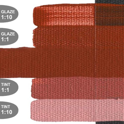 GOLDEN OPEN Slow-Drying Acrylics, Red Oxide, 2 fl. oz. Tube - color: Red Oxide, size: 2 Fl Oz (Pack of 1)